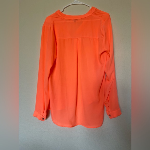 Charlotte Russe blouse. Neon orange. Perfect for those summer days! - Picture 2 of 2